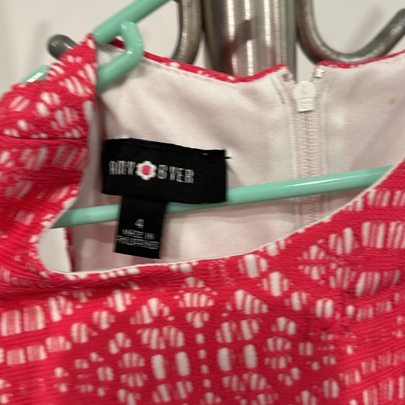 Amy Byer pink netted dress size 4T - Picture 3 of 3